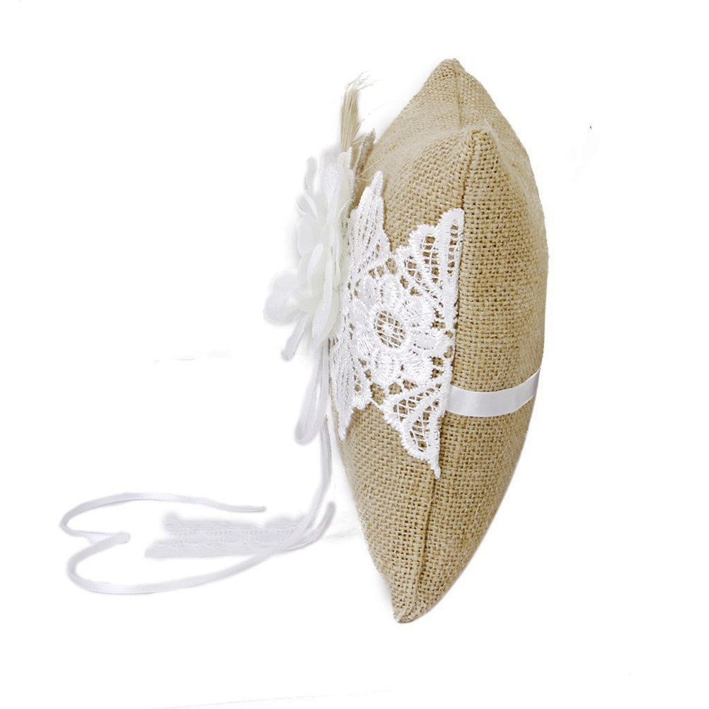 Ring Bearer Pillow - Подушка для обручальных колец из джута