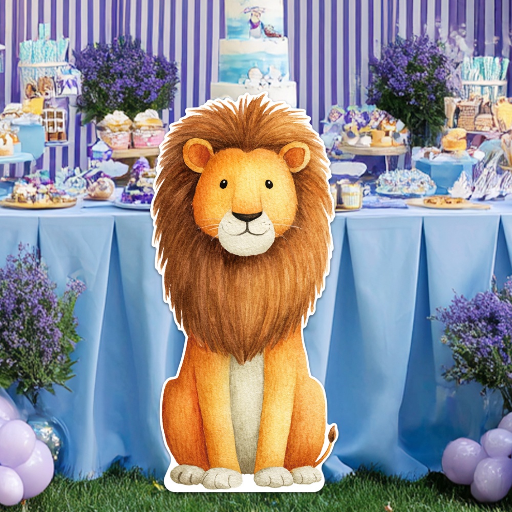 Photo Booth Prop - Картонная фигурка животного, 2D плоский реквизит