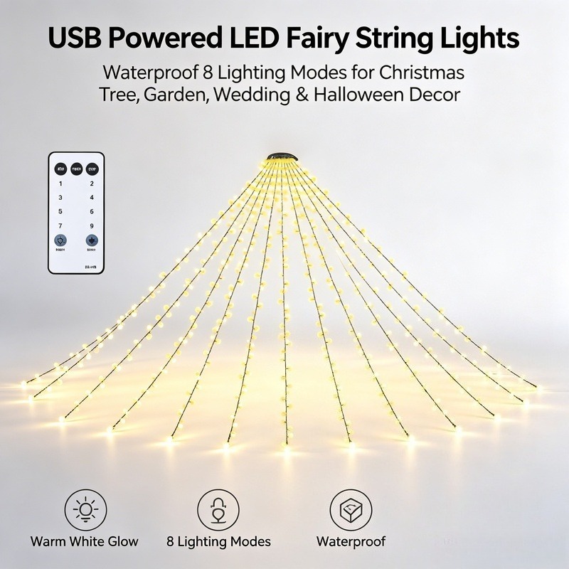 Wedding Led - Светодиодные гирлянды USB, водонепроницаемые, для украшения