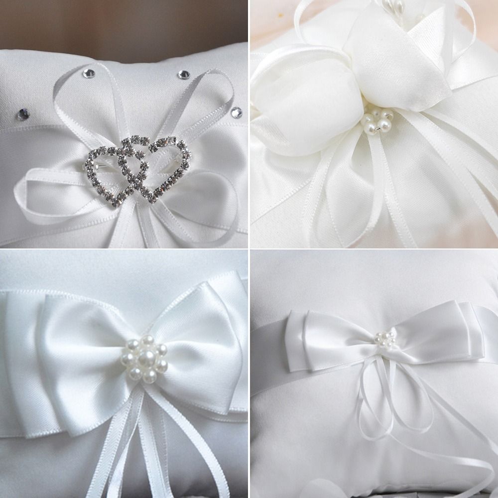 Ring Bearer Pillow - Подушка для колец 15*15см, 20*20см, белая,