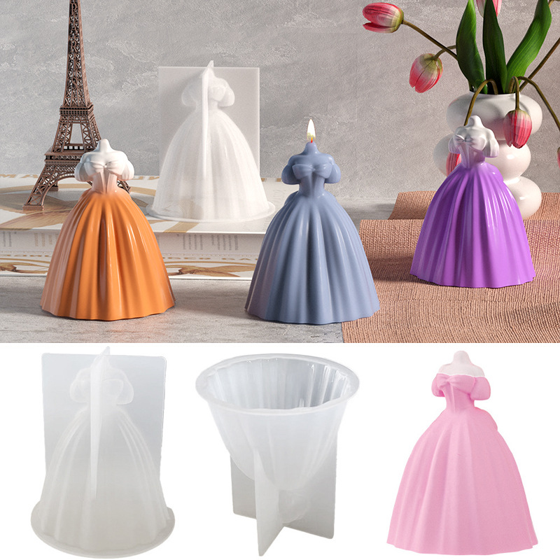 Unity Candle Set - Силиконовая форма для свечей невесты, 3D