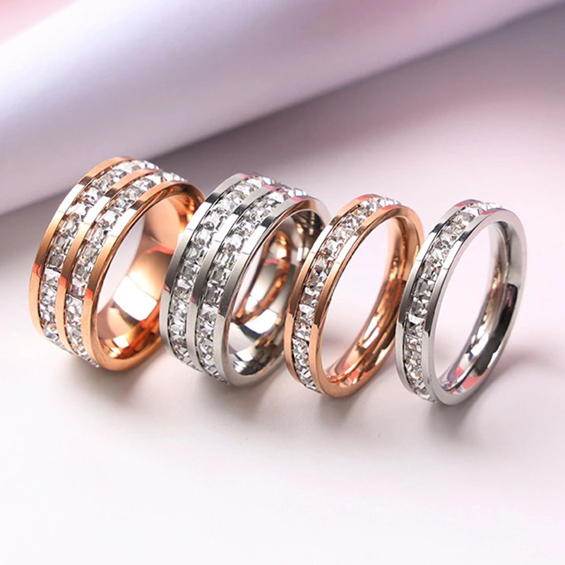 Wedding Zone - Роскошное кольцо из нержавеющей стали цвета