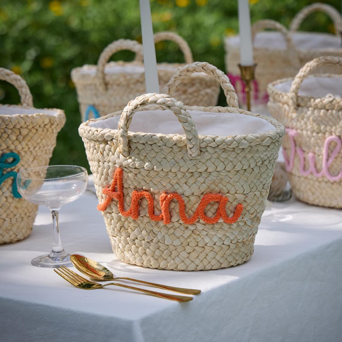 Wedding Hampers - Персонализированная пляжная сумка из соломки, подарок
