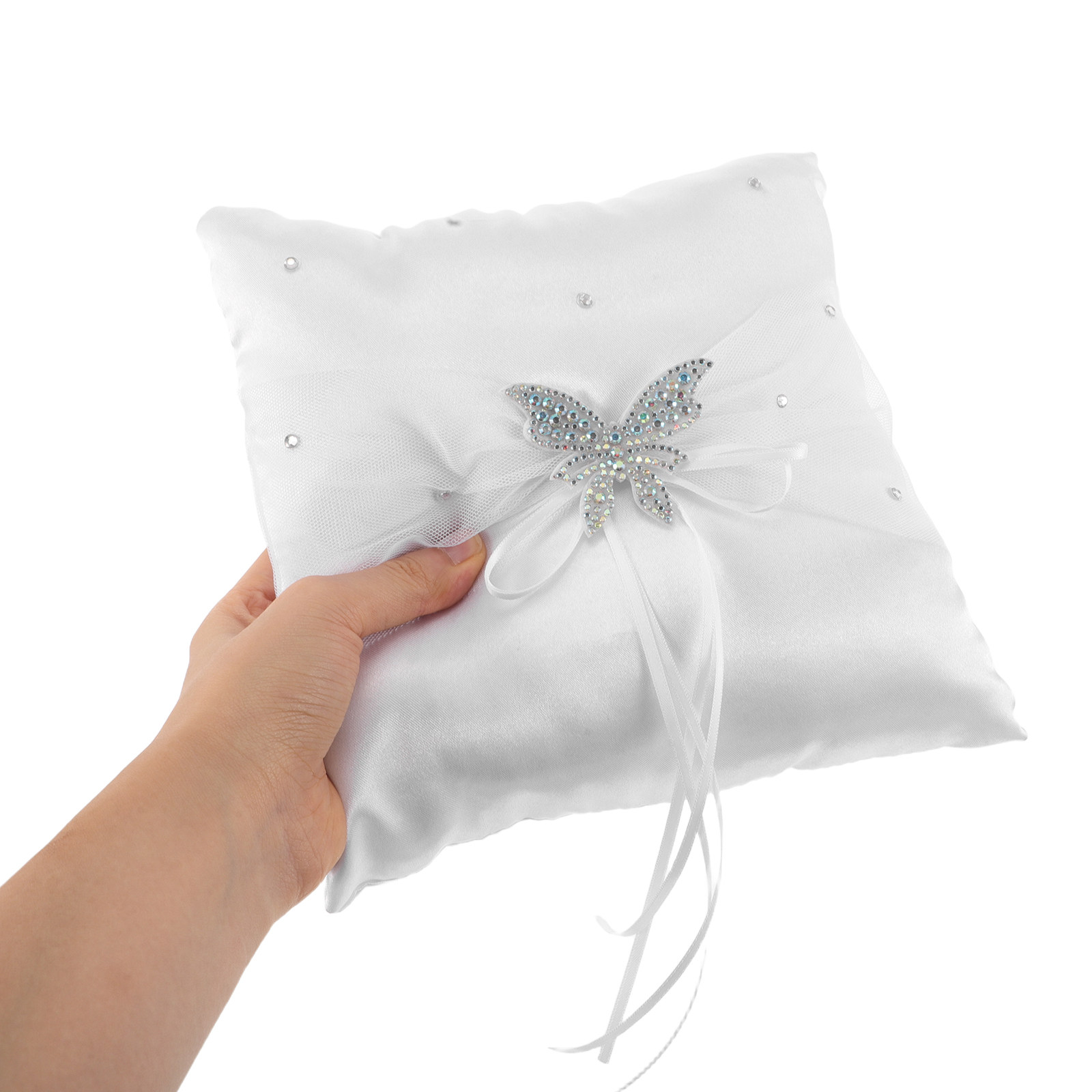 Ring Bearer Pillow - Подушечка для обручальных колец из белого