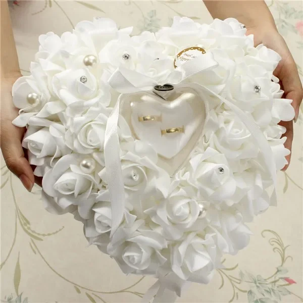Белая подушка для кольца, держ – обзор и цена Ring Bearer Pillow