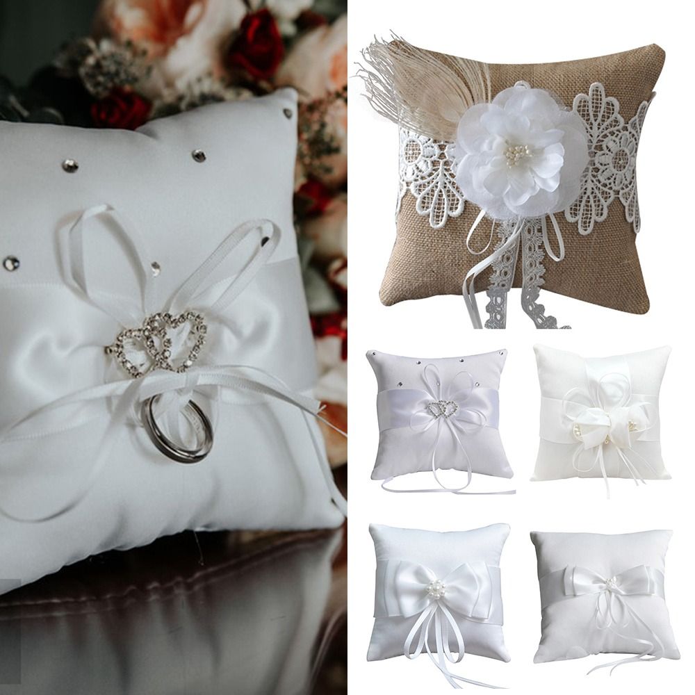 Подушка для колец 15*15см, 20* – обзор и цена Ring Bearer Pillow