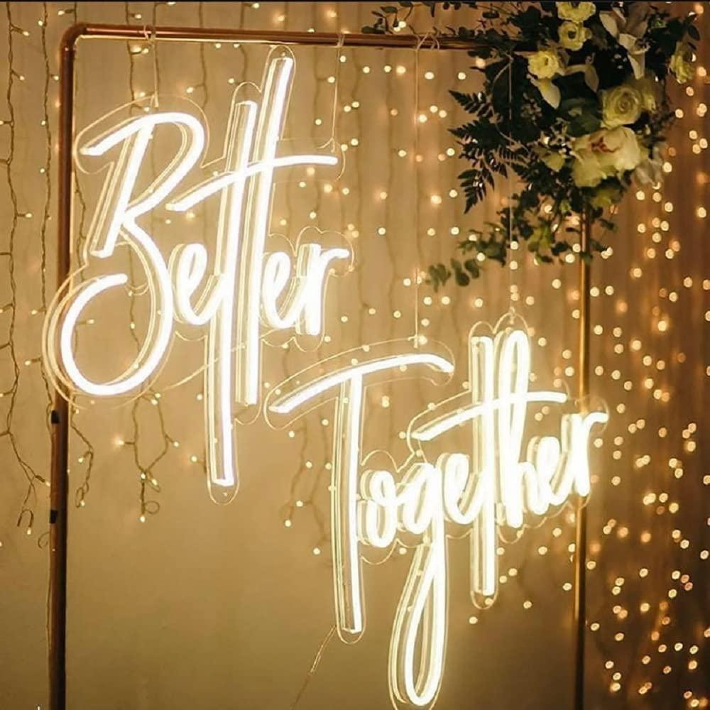 Неоновая вывеска «Better Toget – обзор и цена Wedding Led