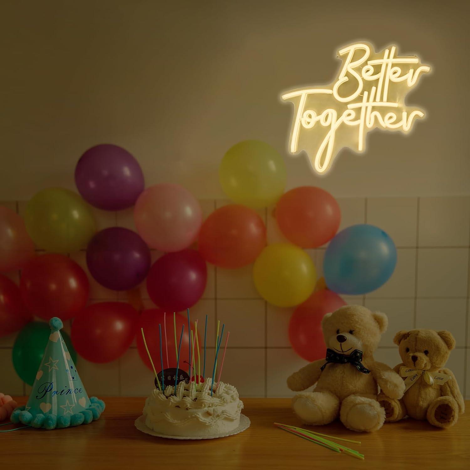 Неоновая вывеска «Better Toget – обзор и цена Wedding Led