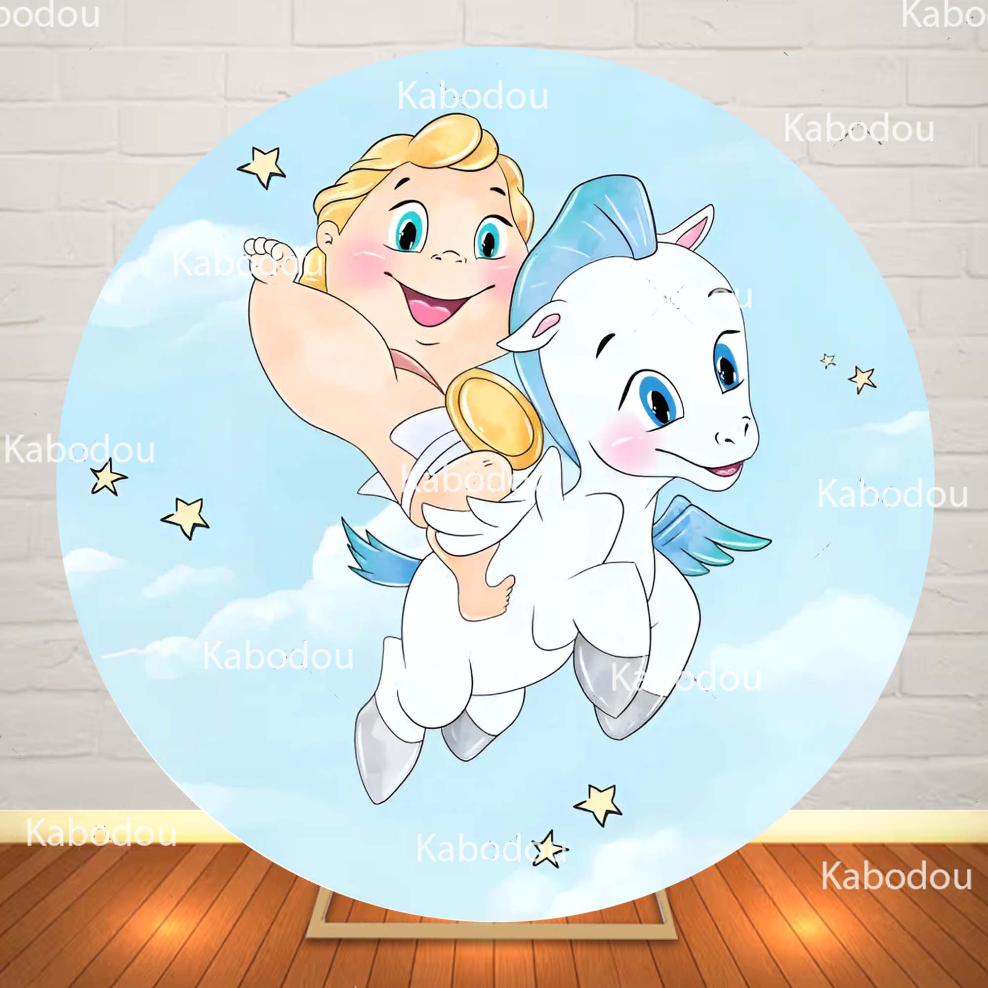 Круглый фон Hercules Baby Blue – обзор и цена Photo Booth Prop