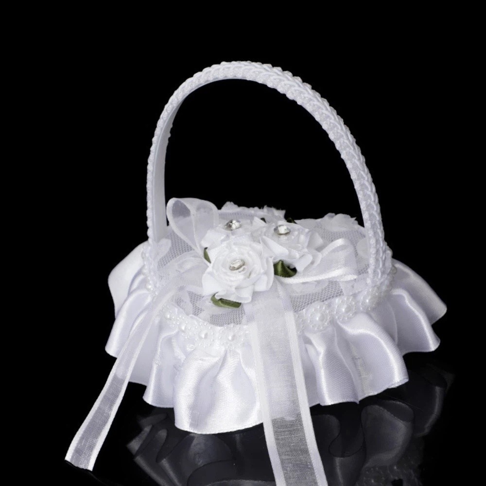 Белая кружевная коробочка для  – обзор и цена Ring Bearer Pillow
